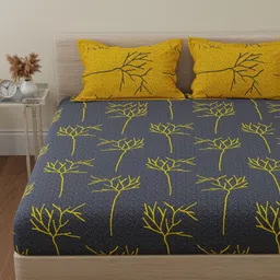huesland 144 TC Cotton Double Floral Flat Bedsheet-picture-19