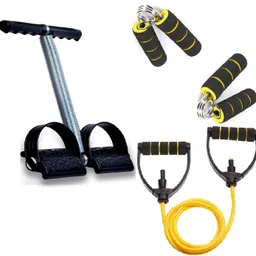 dr pacvu Set3|Toning Tube & Single Tummy Trimmer, 2Small Griper Body Stretching,Exerciser Fitness Accessory Kit Kit image 1