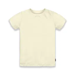 KiddoPanti Boys Solid Cream-Coloured Pure Cotton T-shirt-picture-38