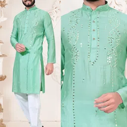 krm Men Embroidered Viscose Rayon Straight Kurta-picture-28