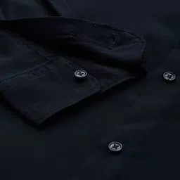 the bear house Men Slim Fit Solid Button Down Collar Casual Shirt image 5