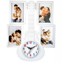 Attractionz SilverToned and Black Round Textured Analogue Contemporary Wall Clock-picture-31