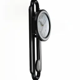 Attractionz SilverToned and White Analogue Contemporary Wall Clock Core image 5