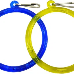 sky New Classic Colorful Swing Bird Toy, Chew Toy For Birds Playful Bird Hanging Ring Classic Swing Circle Bird Toy (pack of 2) Plastic Chew Toy, Training Aid For Bird-picture-14