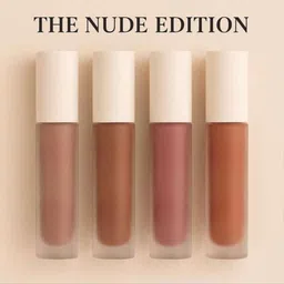 kenajot Nude Edition Matte Lipstick Combo – 4-in-1 Mini, Waterproof Finish-picture-37