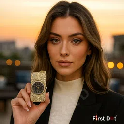 first dot Premium Torch Lighter with Quartz Watch Lighter | Windproof Jet Flame | Dragon Engraved | Refillable Metal Gas Lighter for Men Gifting Pocket Lighter image 5