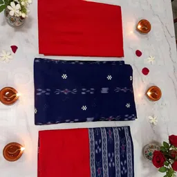 blimzone Unstitched Cotton Blend Kurta & Churidar Material Self Design image 4