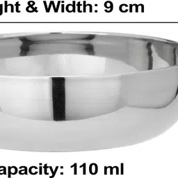 jaggery Heavy Gauge Apple Halwa Plates with Mirror Finish 12Pc (Dia-9cm,H-2.5cm,110ml) Quarter Plate image 3