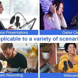 imaginea BM 800 Condenser Mic Kit for Studio, YouTube & Vocal Recording Condenser Microphone image 5