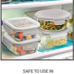 milton All Fresh Round Glass Tiffin Containers With Jacket, 400 ml Each 2 Containers Lunch Box image 5