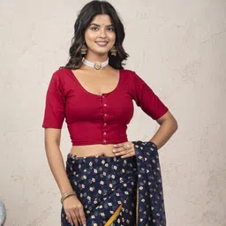 veenacreation Round Neck Women Blouse-picture-20