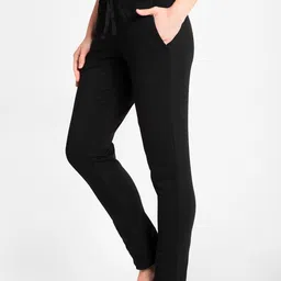 jockey Women Solid Black Track Pants image 3