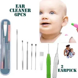 1 Pcs Led Ear Cleaner WIth Flashlight plus 5 Pcs Stainless Steel Ear Cleaner-image-48