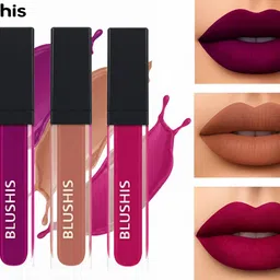 blushis Ultra Smooth | Hydrating Matte | Premium Liquid Lipstick Set – 3 Shades Combo-picture-10