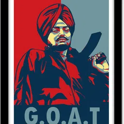 good hope Sidhu Moosewala Framed Poster For Room & Office (10 Inch X 13 Inch, Framed)… Paper Print image 1