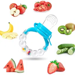 vadhavan BPA-Free Nipple Sucker Food Nibbler for Fruits with Rattle Handle Pack of 2 Feeder image 3