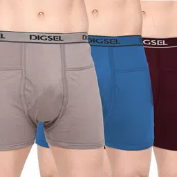 digsel cottons Pack of 3 Solid Men Trunk-picture-15