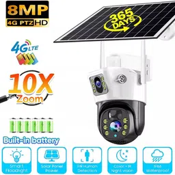 SIOVS 4G SIM PTZ DualLens Camera Solar Powered Smart Tracking Motion Sensor 2Way Audio Security Camera-picture-35