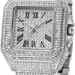 renaissance traders trendy designer Analog Watch - For Men premium classic diamond gold silver wedding party wear luxury rich elegant image 2