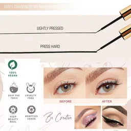 Looks United Set of 5 New Fashion Long Lasting Metallic Liquid Eyeliners - 5 ml each image 3