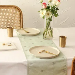 House This Grey Ethnic Motif Embroidered Table Runners-image-40