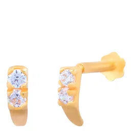 BHIMA 22K BIS Hallmark (916) Yellow Gold Dual Essence Nose Pin-picture-43