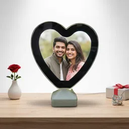 kraftbix Magic Mirror Photo Frame with Light - Anniversary, Birthday Gifts and Home Decor 19 inch Photo Frame & Mirror, Powered by Battery or USB Cable image 2