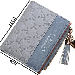 syga Women Grey Artificial Leather Wallet - Mini image 4