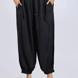 pwc Solid Rayon Women Harem Pants image 3
