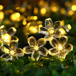 ultra max 16 LEDs 5.03 m Gold Steady Flower Rice Lights image 4