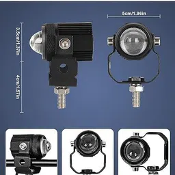 wroxter LED Fog Lamp Unit for Bajaj, Hero, Honda, KTM, Mahindra, Royal Enfield, Suzuki, TVS, Yamaha Universal For Car image 2