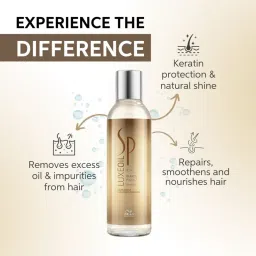 SP LuxeOil Keratin Protect Shampoo with Argan, Jojoba & Almond Oils for Smooth Hair image 2