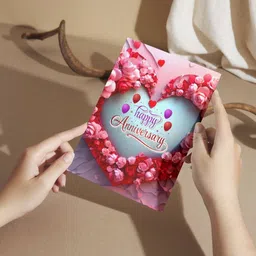 aanyacentric Anniversary Printed Card with Envelope 5.8x8.3 inch Romantic Gift Greeting Card image 4