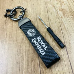 trp traders original premium quality keychain for royel enfiald Bike Tank Pad image 2