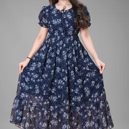 qena Women Maxi Blue Full Length Dress-picture-19