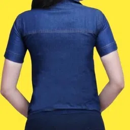 houseofcommon Women Regular Fit Solid Button Down Collar Casual Shirt image 2