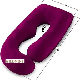 wild mint J Shape Polyester Fibre Solid Pregnancy Pillow Pack of 1-picture-16