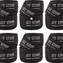 homestic Cotton (Set of 18) Cosmetic & Skincare Dressing Table Organizer | GM-9-BLK | Black Storage Basket-picture-14