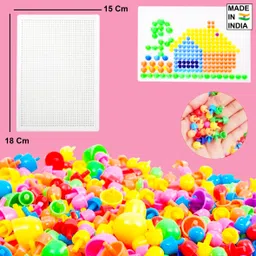 parteet Creative Jigsaw Puzzle Building Nails Blocks image 2