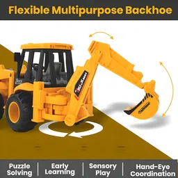 sbe Plastic 2 in 1 JCB Construction Vehicle Toy For Child image 2