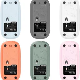 veekaylon Rechargeable Transparent Mouse Wireless Ambidextrous Optical Mouse with Bluetooth image 3