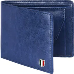 shri khatu shyam trader Men & Women Casual Blue Genuine Leather Wallet image 2