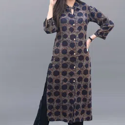 fancify Women Printed Viscose Rayon Straight Kurta-picture-35