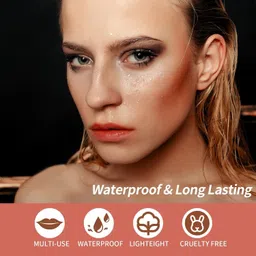 florero Pocket Blush Stick Natural Matte Blush for Cheeks Lips And Eyes image 4