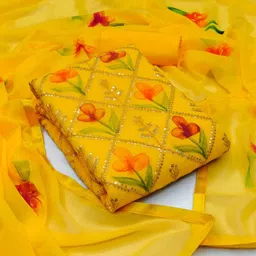 stylebhawani Unstitched Georgette Salwar Suit Material Printed-picture-15