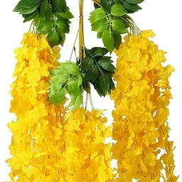 ajaa Yellow Westeria Artificial Flower image 5