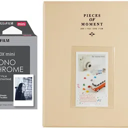 FUJIFILM Mini 10X1 Monochrome Instant Film With 128-sheet Beige Album for mini Film Roll-picture-24