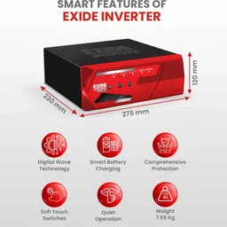 exide 850 VA with 42 Months Warranty Square Wave Inverter image 4
