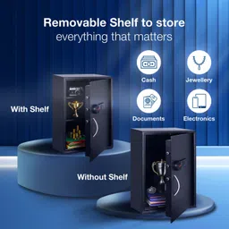 ozone 95.4 Ltrs Digital Locker for Cash, Jewellery and Documents | Black Safe Locker image 4