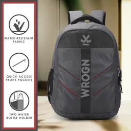 wrogn Large 35 L Laptop Backpack Unisex Sparton Casual backpack with rain cover and reflective strip image 3
